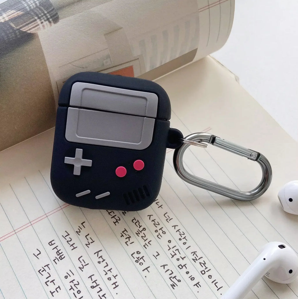 Fashion Classic Retro Game Console Earphone Case for Airpods 4 1 2 3 Pro for Airpods Pro2 Generation Gameboy Silicone Headpho