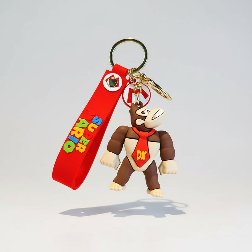 7 Styles Super Mariod Keychain Mariod Bros Luigi Toad Yoshi Bowser Action Figure Model PVC Cartoon Bag Doll Pendant Toys Gift