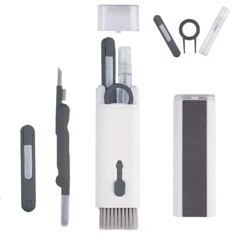 7-In-1 Computer Keyboard Cleaner Brush Kit Earphone Cleaning Pen for Headset Keyboard Cleaning Tools Cleaner Keycap Puller Kit
