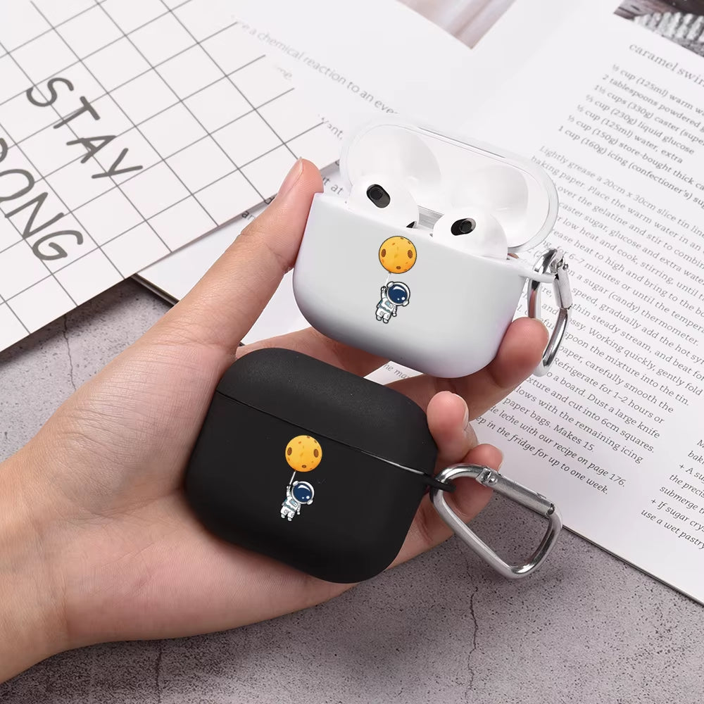 Space Astronaunt Case for Apple Airpods Pro 2 3 USB C Case Soft Silicone Case for Airpods 3 4 2024 Cover for Airpod Pro2 Funda