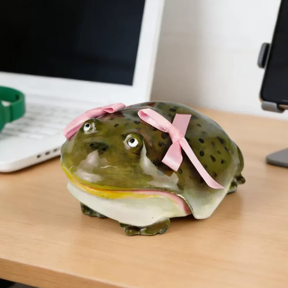 Handmade Cute Bow Frog Case